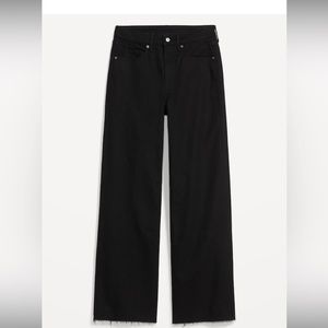High Rise wide leg Black jeans